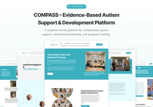 The COMPASS Autism Services Research Group public site, describing the research group and its work