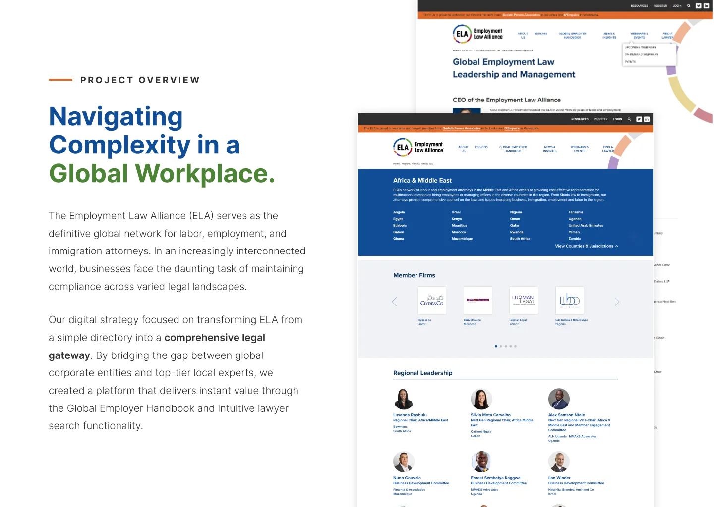 Employment Law Alliance — Global Legal Network Platform Redesign — screenshot 1