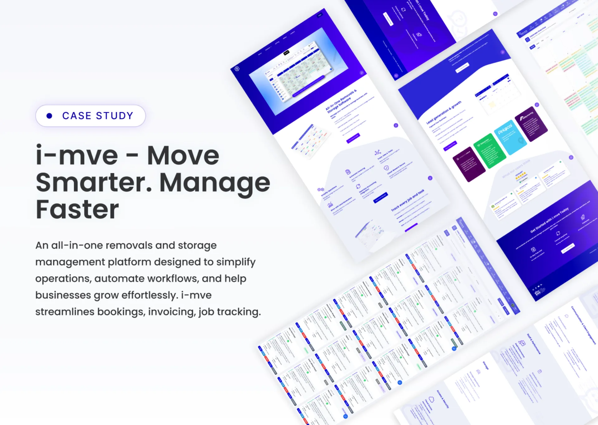 i-mve — Operations SaaS for the UK Removals Industry — product screenshot