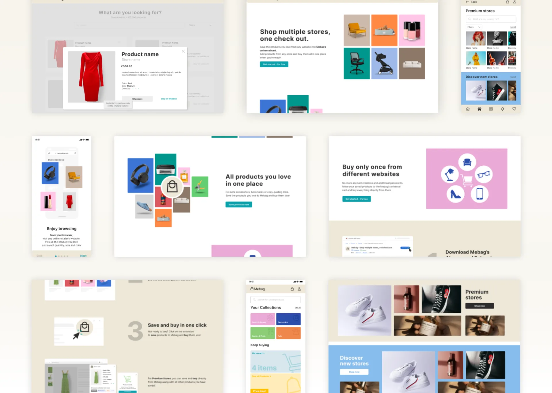 MeBag — The Universal Shopping Cart for the Modern Web — screenshot 3