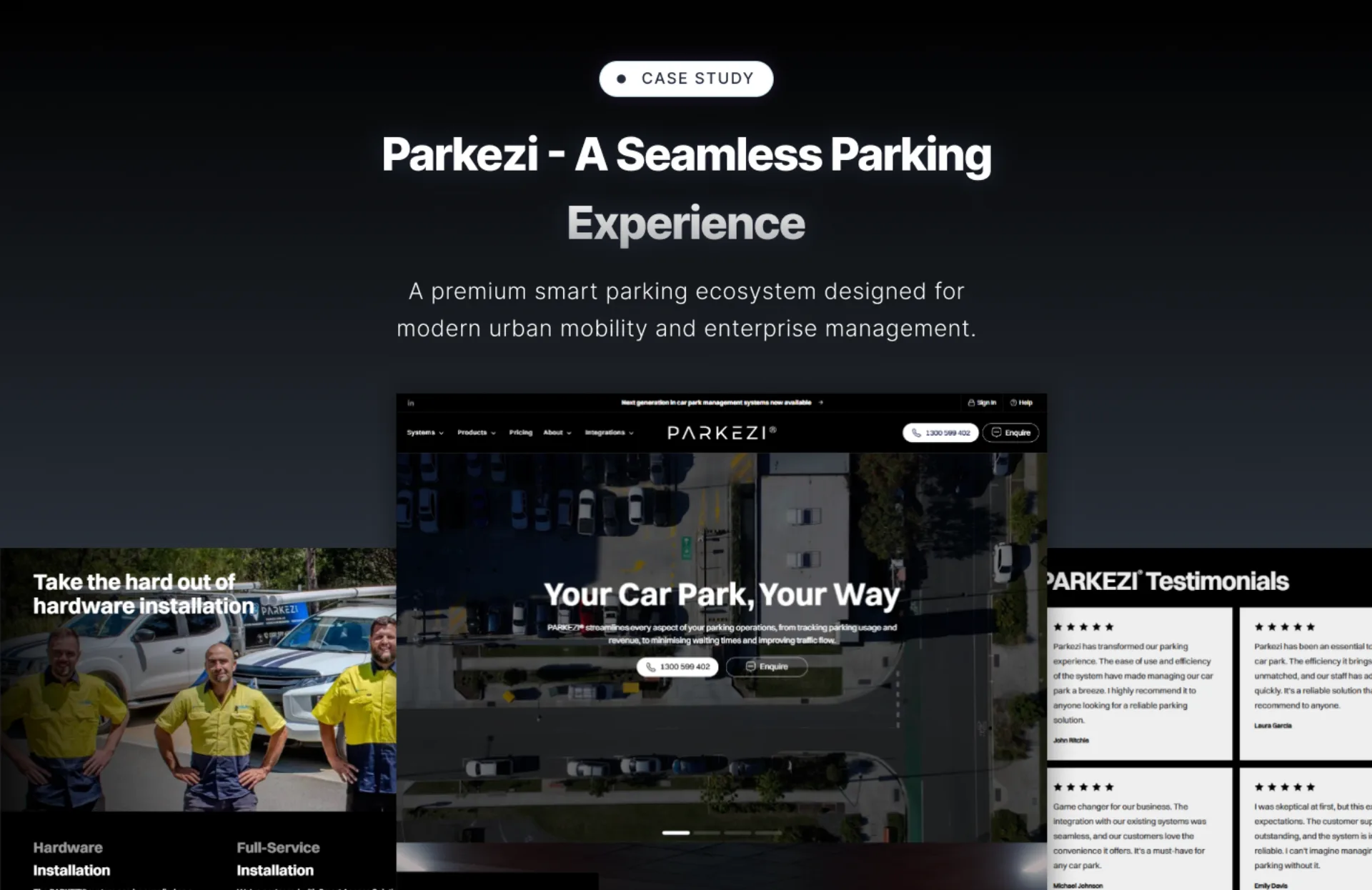 Parkezi — Smart Car Park Automation for Hotels and Hospitals — product screenshot