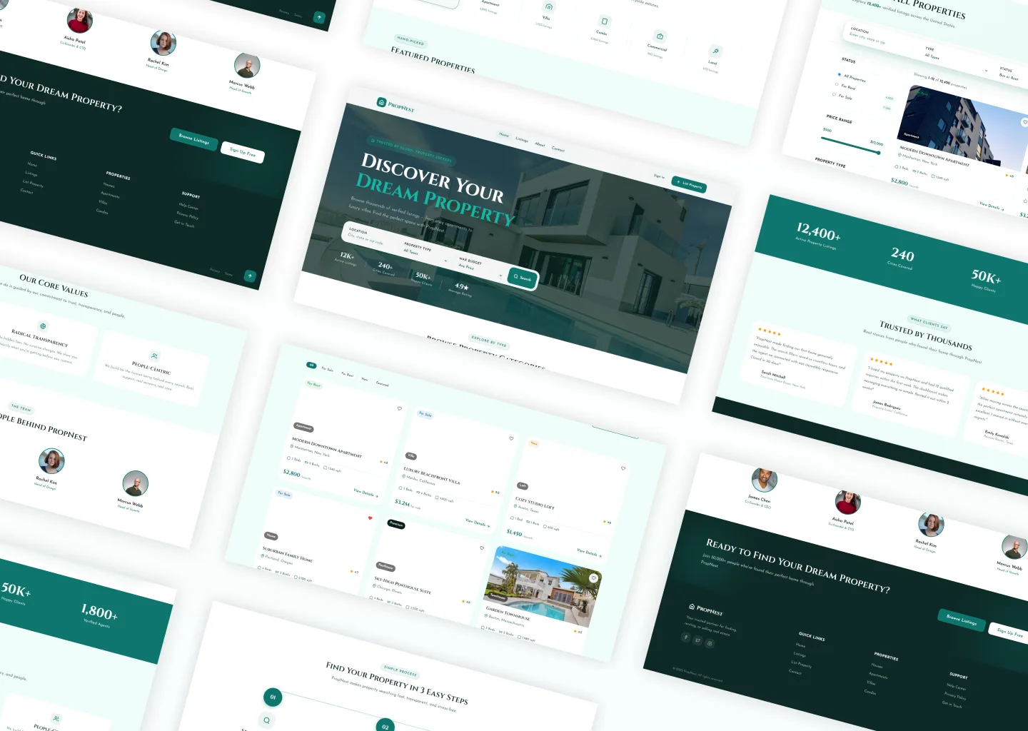 PropNest property detail and category browsing