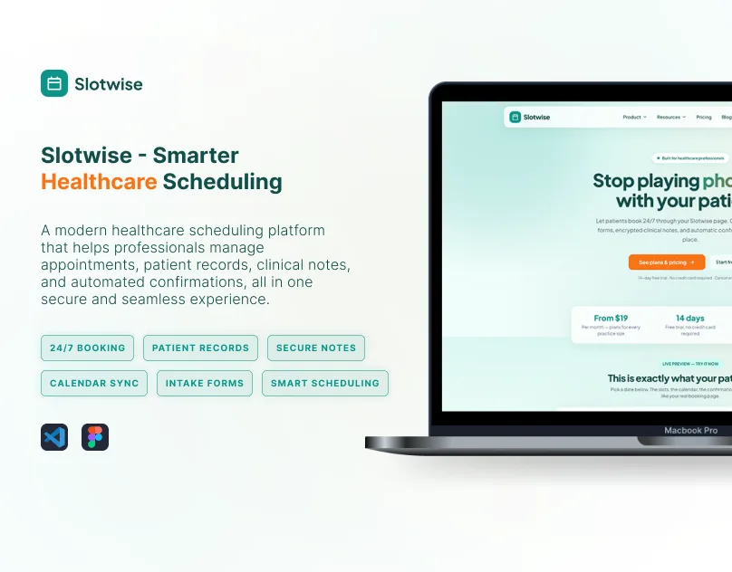 Slotwise — smarter healthcare scheduling platform by Teamseven