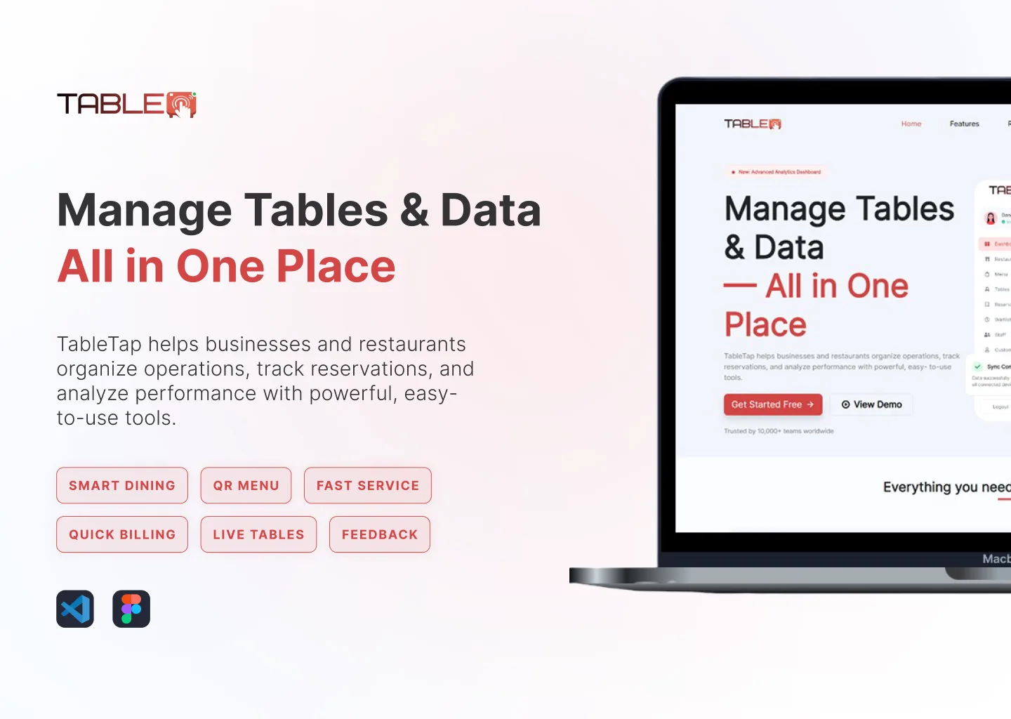TableTap — manage tables and data in one place, by Teamseven